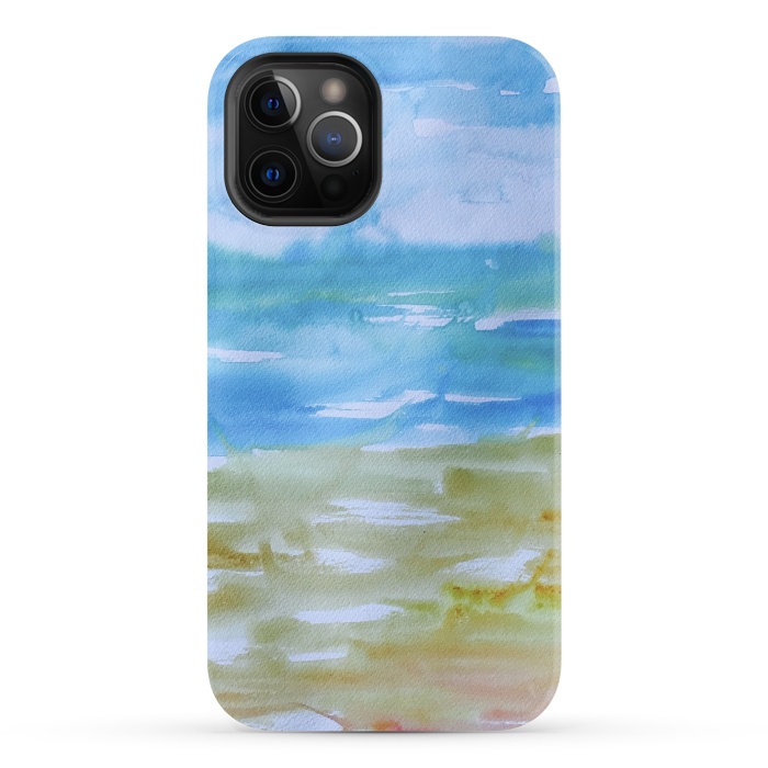 iPhone 12 Pro StrongFit Miami Beach Watercolor #1 by ANoelleJay