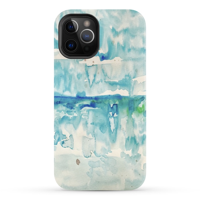 iPhone 12 Pro StrongFit Miami Beach Watercolor #2 by ANoelleJay