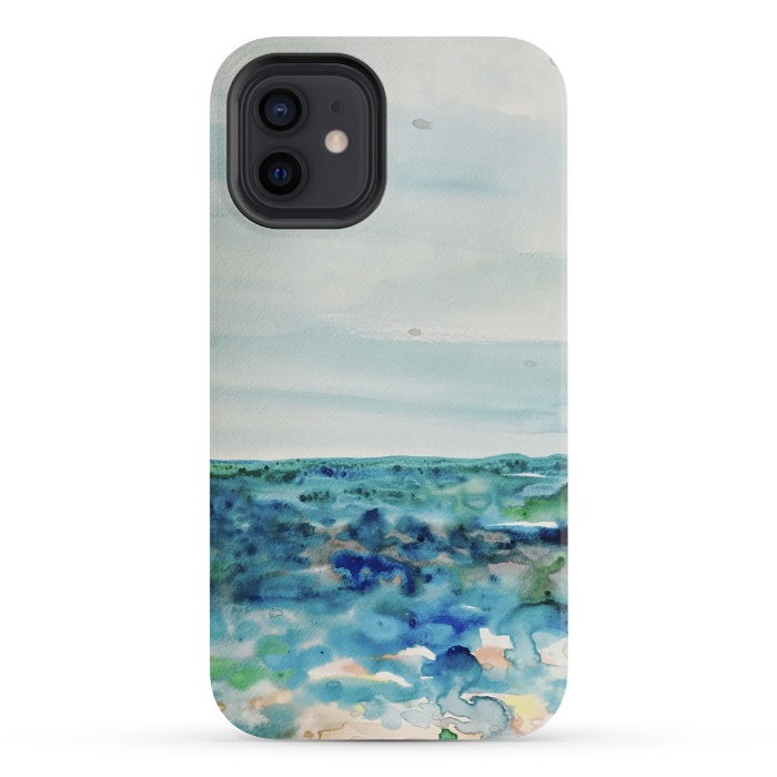 iPhone 12 mini StrongFit Miami Beach Watercolor #8 by ANoelleJay