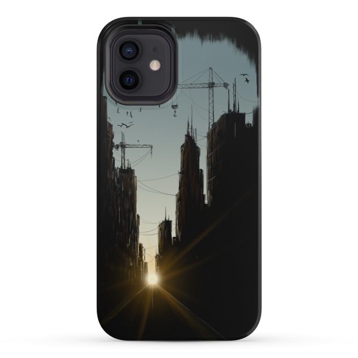 iPhone 12 mini StrongFit Concrete Jungle by Alwin Aves