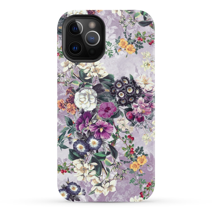iPhone 12 Pro StrongFit Floral Pattern by Riza Peker