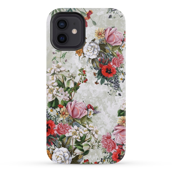 iPhone 12 mini StrongFit Floral Pattern II by Riza Peker