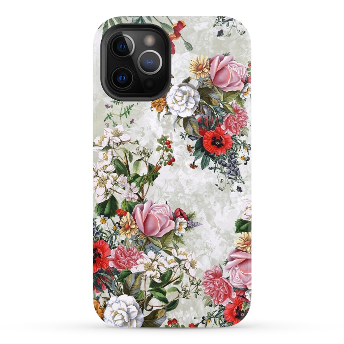 iPhone 12 Pro StrongFit Floral Pattern II by Riza Peker