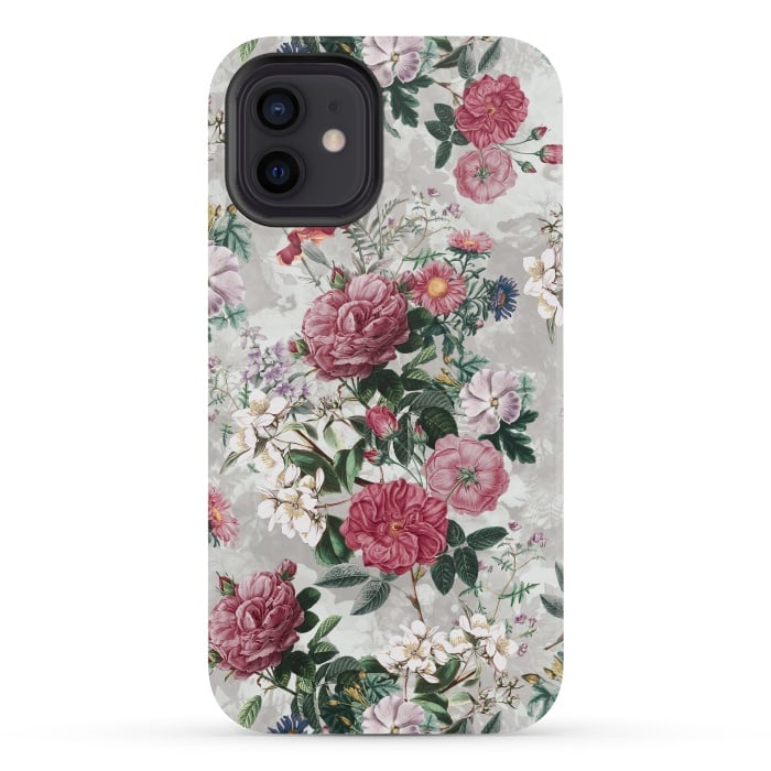 iPhone 12 mini StrongFit Floral Pattern III by Riza Peker