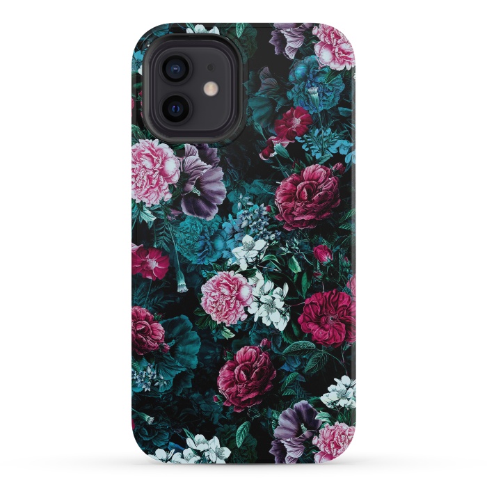 iPhone 12 mini StrongFit Floral Pattern IV by Riza Peker