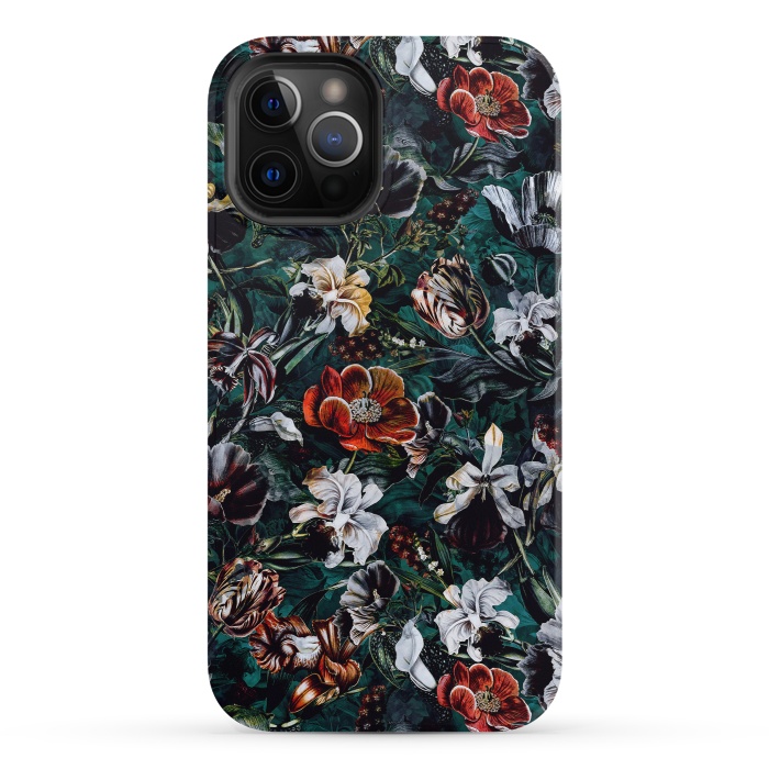 iPhone 12 Pro StrongFit Floral Pattern VI by Riza Peker
