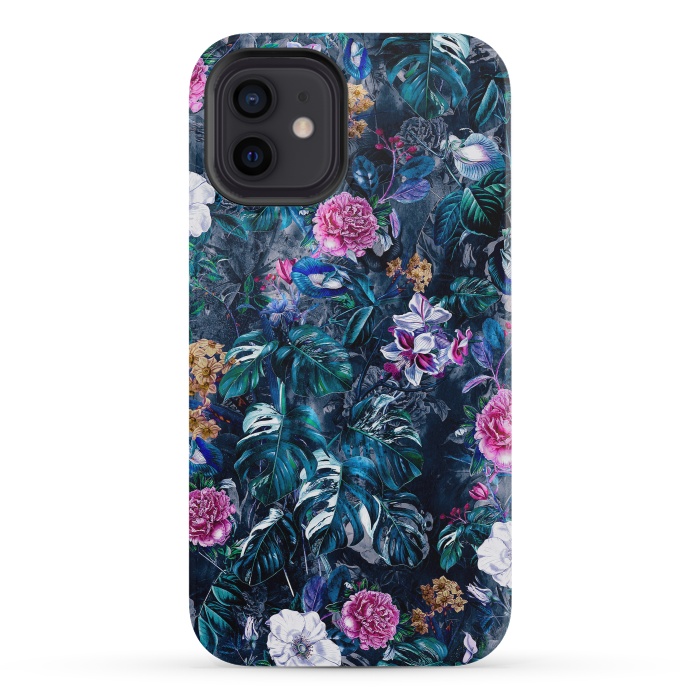iPhone 12 mini StrongFit Floral Pattern VII by Riza Peker