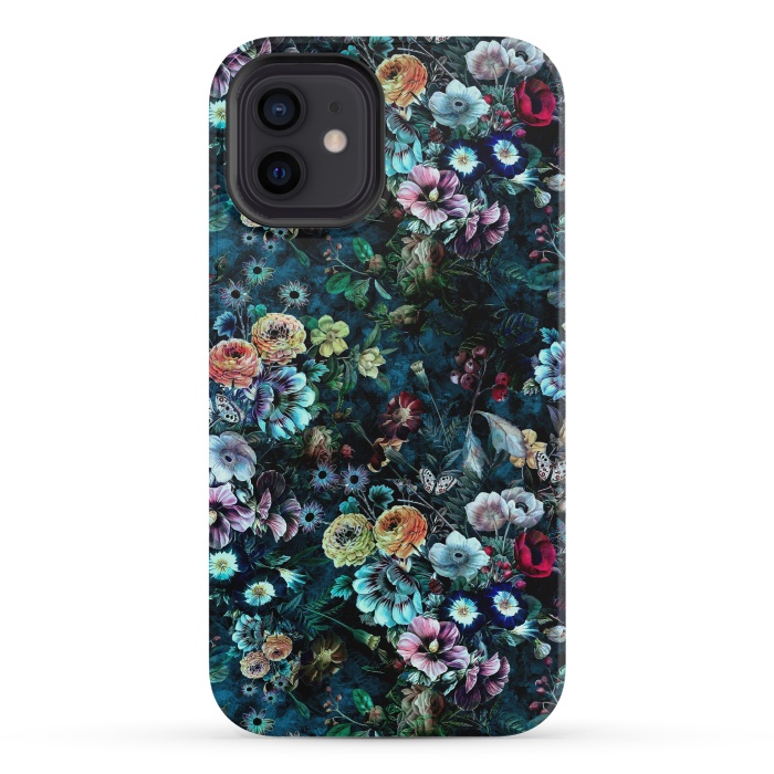 iPhone 12 mini StrongFit Floral Pattern VIII by Riza Peker