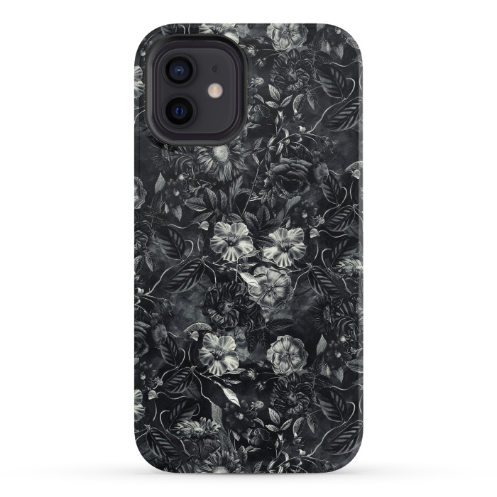iPhone 12 mini StrongFit Floral Pattern IX by Riza Peker