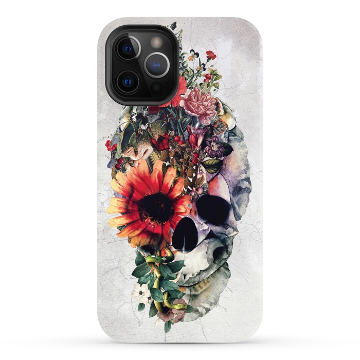iPhone 12 Pro StrongFit Two Face Skull by Riza Peker