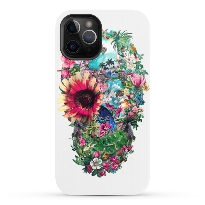 iPhone 12 Pro StrongFit Summer Skull II by Riza Peker