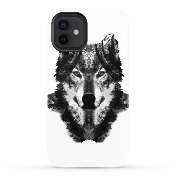 iPhone 12 StrongFit The Black Forest Wolf  by Rui Faria