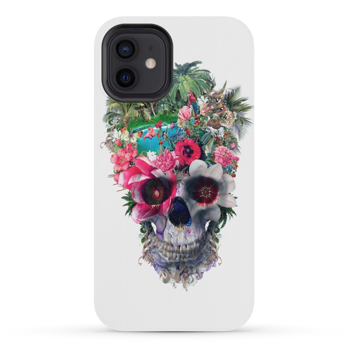 iPhone 12 mini StrongFit Summer Skull III by Riza Peker