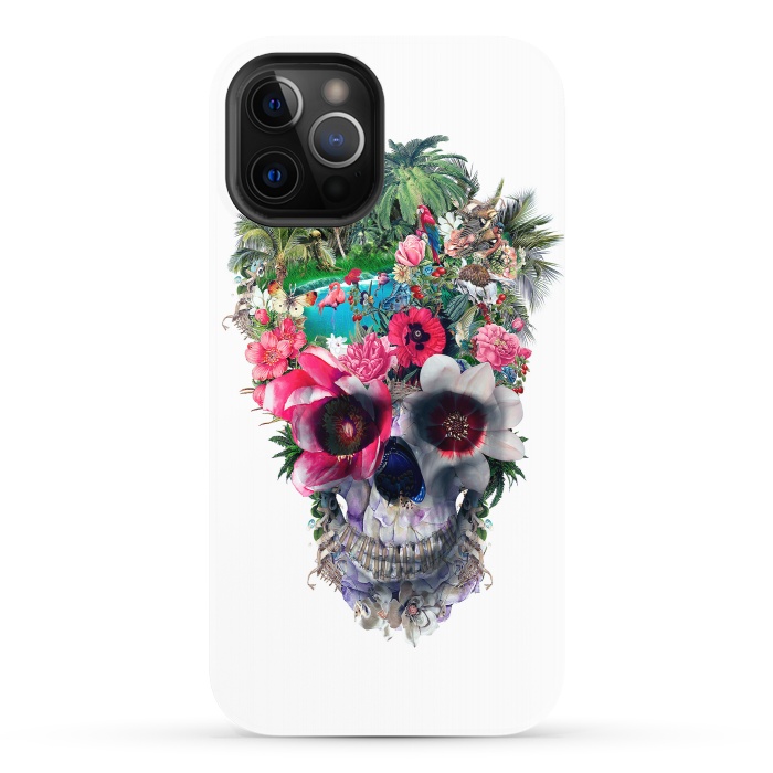 iPhone 12 Pro StrongFit Summer Skull III by Riza Peker