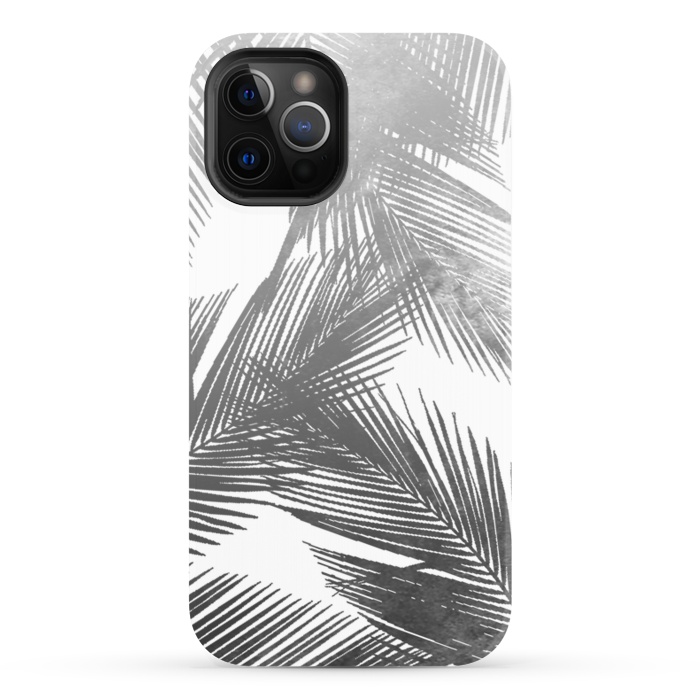 iPhone 12 Pro StrongFit Palms BW by Rui Faria