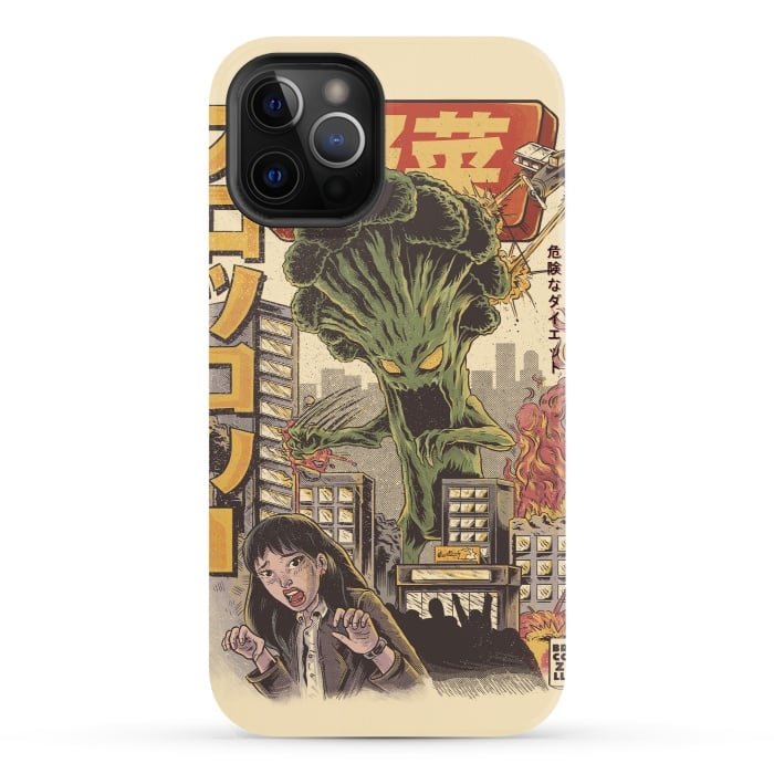 iPhone 12 Pro StrongFit THE BROCCOZILLA by Ilustrata
