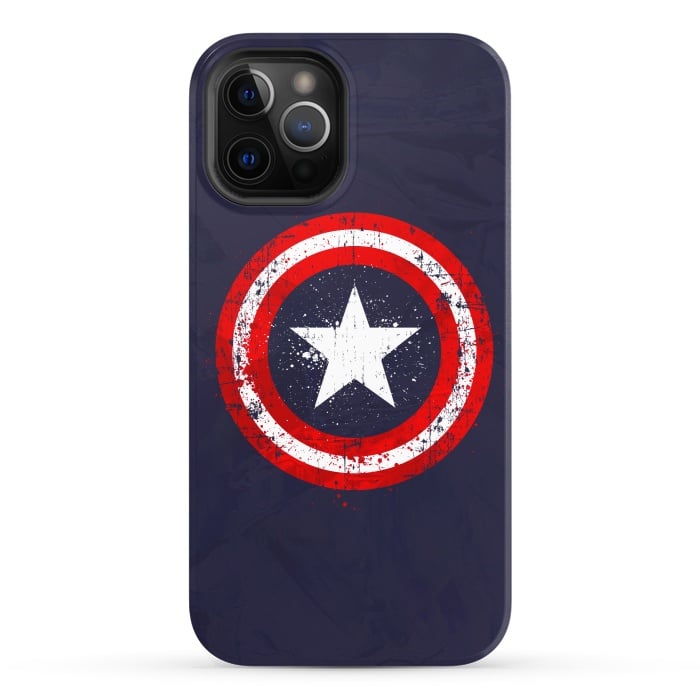 iPhone 12 Pro StrongFit Captain's America splash by Sitchko