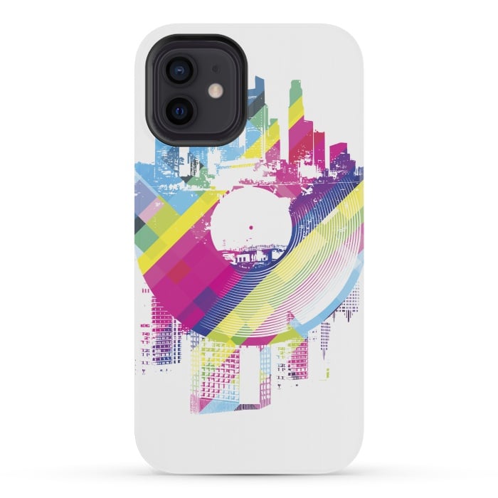 iPhone 12 mini StrongFit Urban Vinyl Colorful by Sitchko
