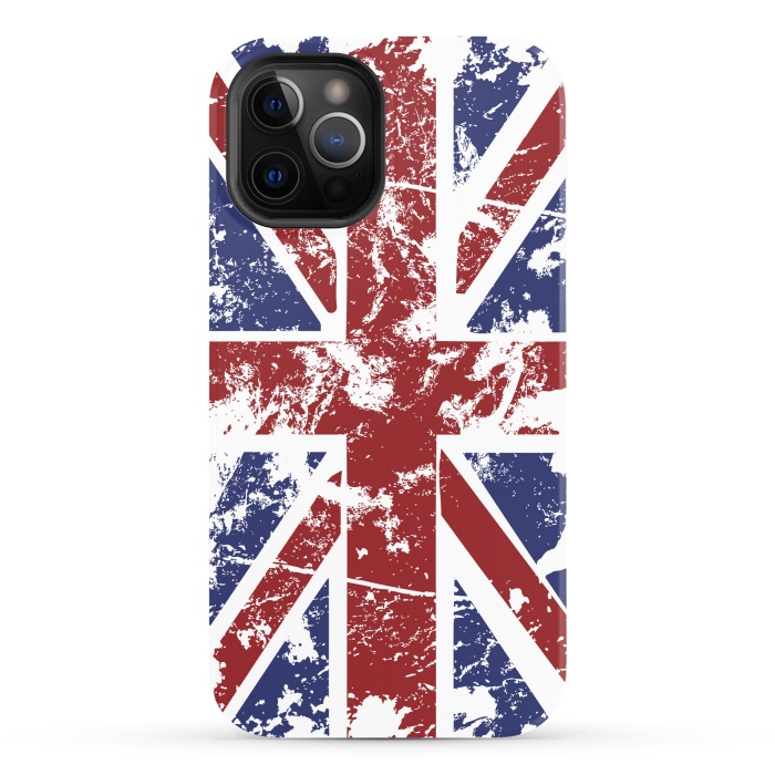 iPhone 12 Pro StrongFit Grunge UK Flag  by Sitchko