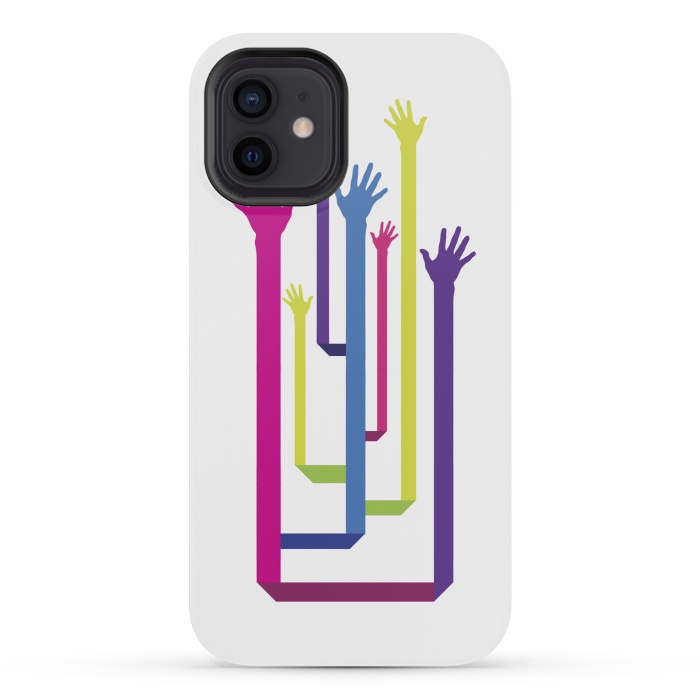 iPhone 12 mini StrongFit Hands Tree by Sitchko
