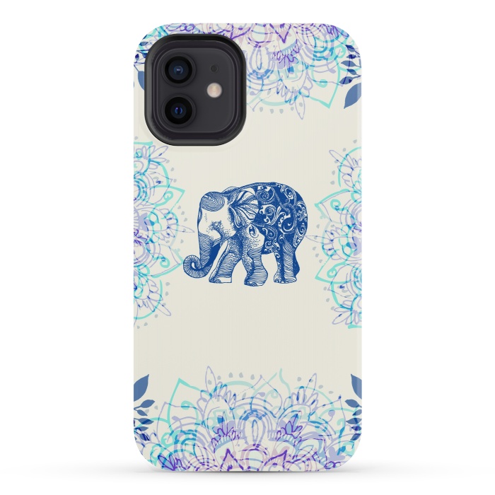 iPhone 12 StrongFit Pretty Little Elephant  by Rose Halsey