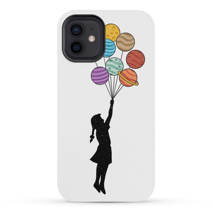 iPhone 12 mini StrongFit Planets Balloons by Coffee Man