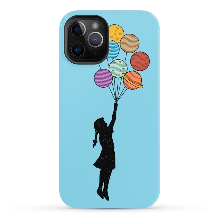 iPhone 12 Pro StrongFit Planets Balloons 2 by Coffee Man
