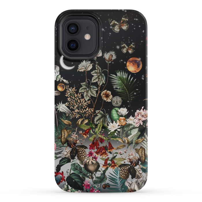 iPhone 12 mini StrongFit Beautiful night garden by Burcu Korkmazyurek