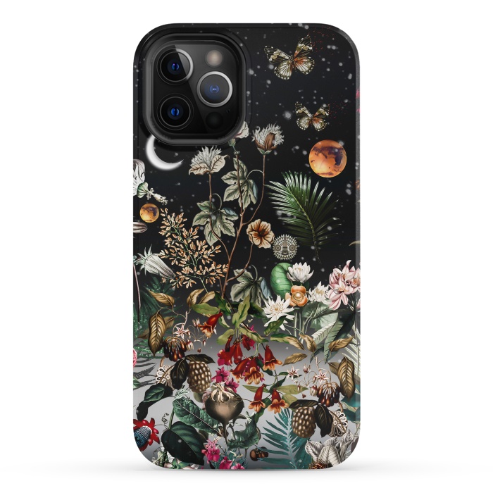 iPhone 12 Pro StrongFit Beautiful night garden by Burcu Korkmazyurek