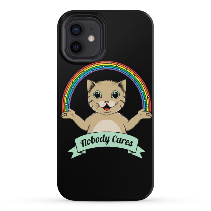 iPhone 12 StrongFit Nobody Cares by Coffee Man