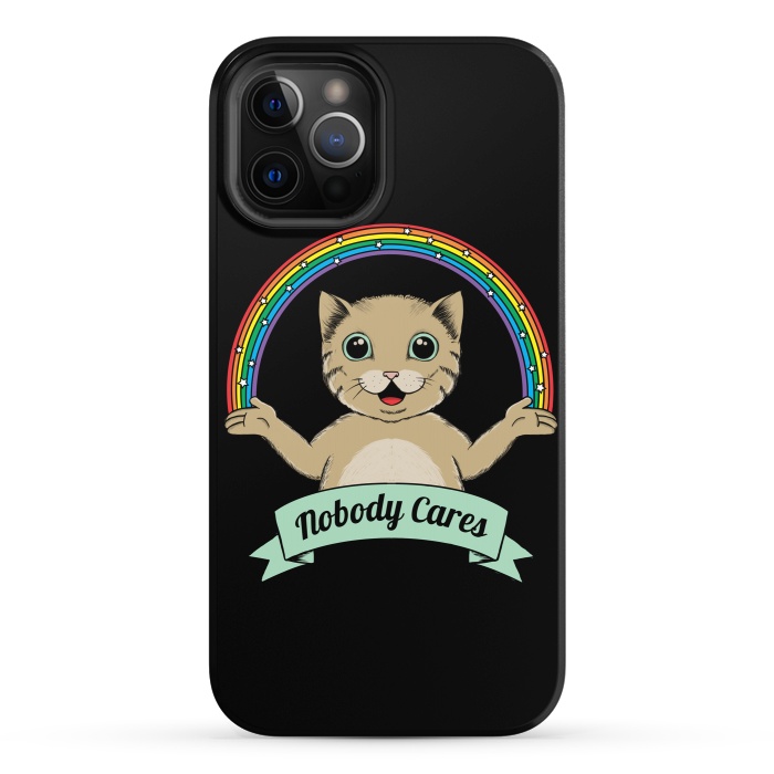 iPhone 12 Pro StrongFit Nobody Cares by Coffee Man
