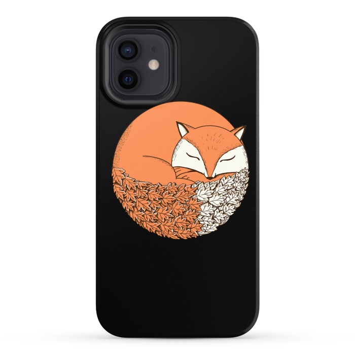 iPhone 12 StrongFit Fox Black by Coffee Man