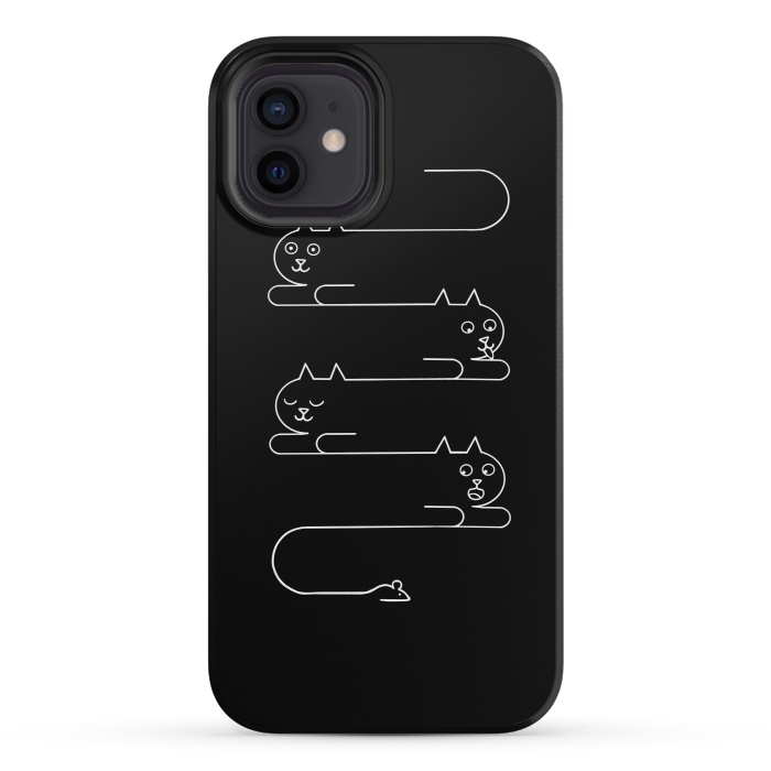 iPhone 12 mini StrongFit Cats Line by Coffee Man