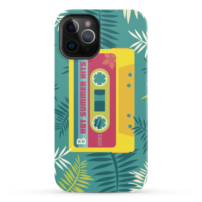 iPhone 12 Pro StrongFit Hot Summer Retro Tape by Dellán