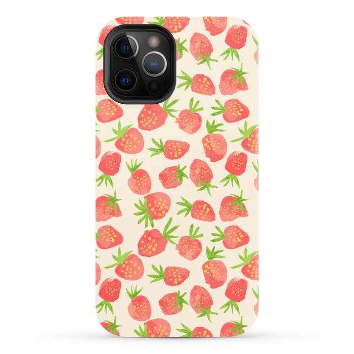 iPhone 12 Pro StrongFit Strawberry by Edith May