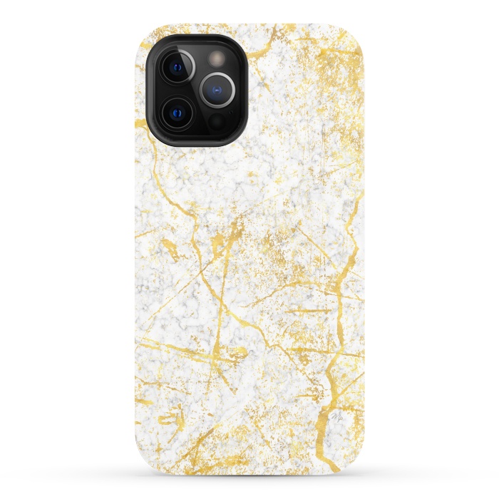 iPhone 12 Pro StrongFit Golden Marble by Martina