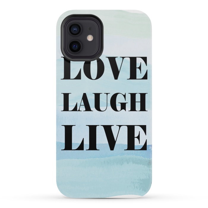 iPhone 12 mini StrongFit Love Laugh Live by Martina