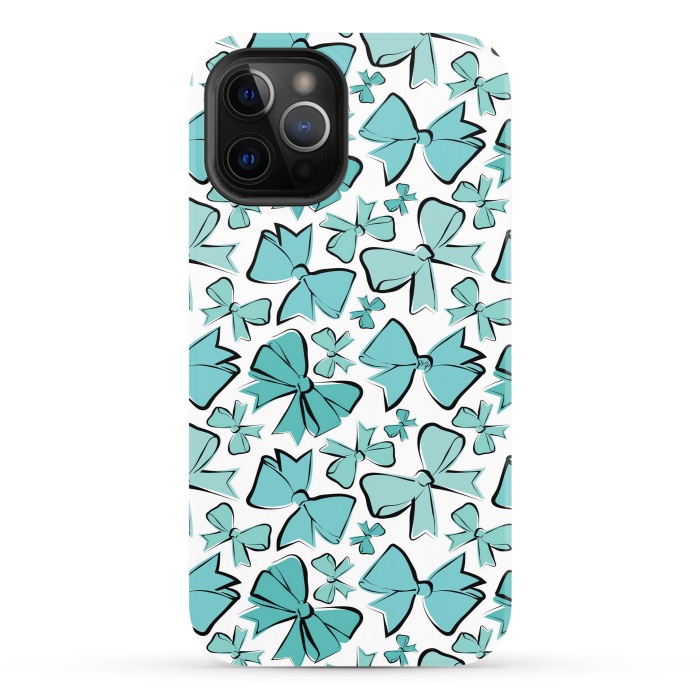 iPhone 12 Pro StrongFit Blue Bows by Martina