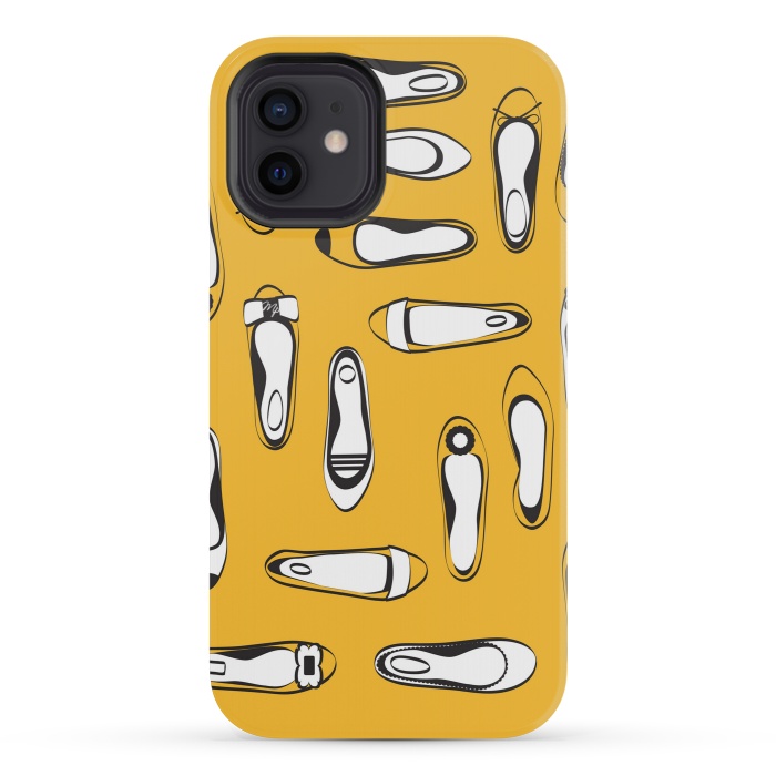 iPhone 12 mini StrongFit Yellow Ballerinas by Martina