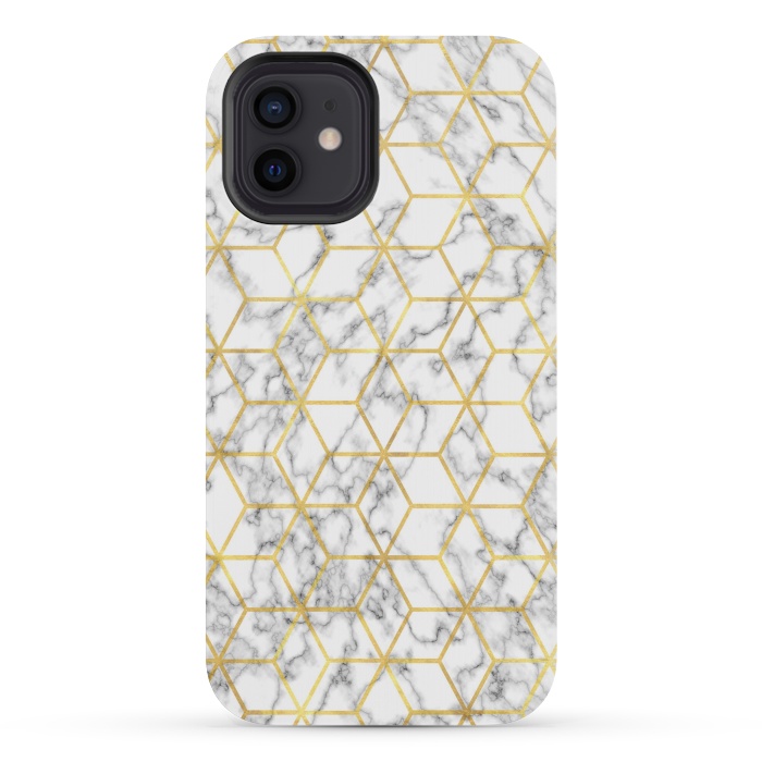 iPhone 12 mini StrongFit Graphic Marble by Martina