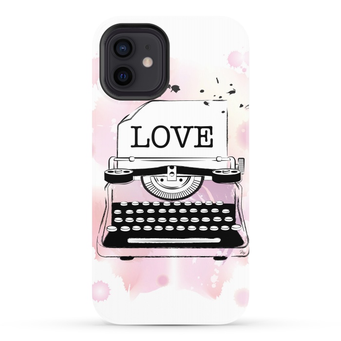 iPhone 12 StrongFit Love Typewriter by Martina