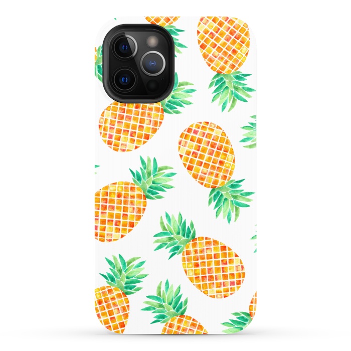 iPhone 12 Pro StrongFit Summer Pineapple by Amaya Brydon