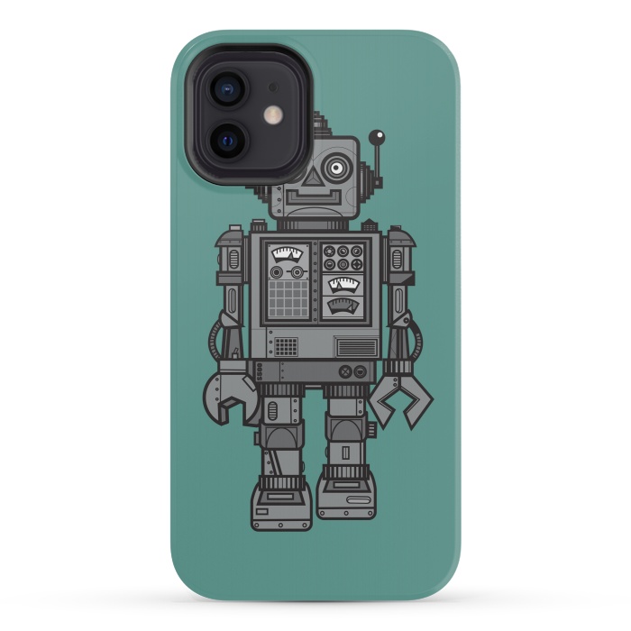 iPhone 12 mini StrongFit A Vintage Robot Friend by Wotto