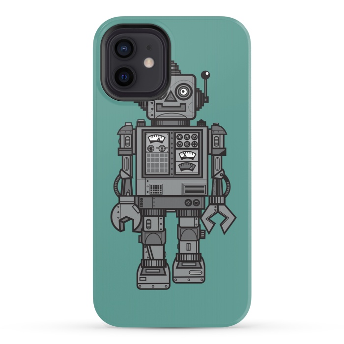 iPhone 12 StrongFit A Vintage Robot Friend by Wotto