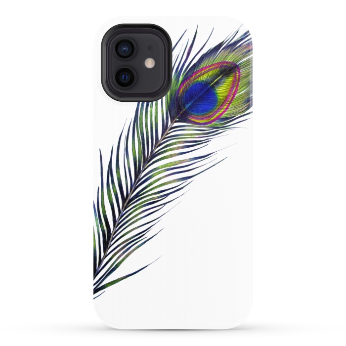 iPhone 12 StrongFit The Peacock's Feather by ECMazur 