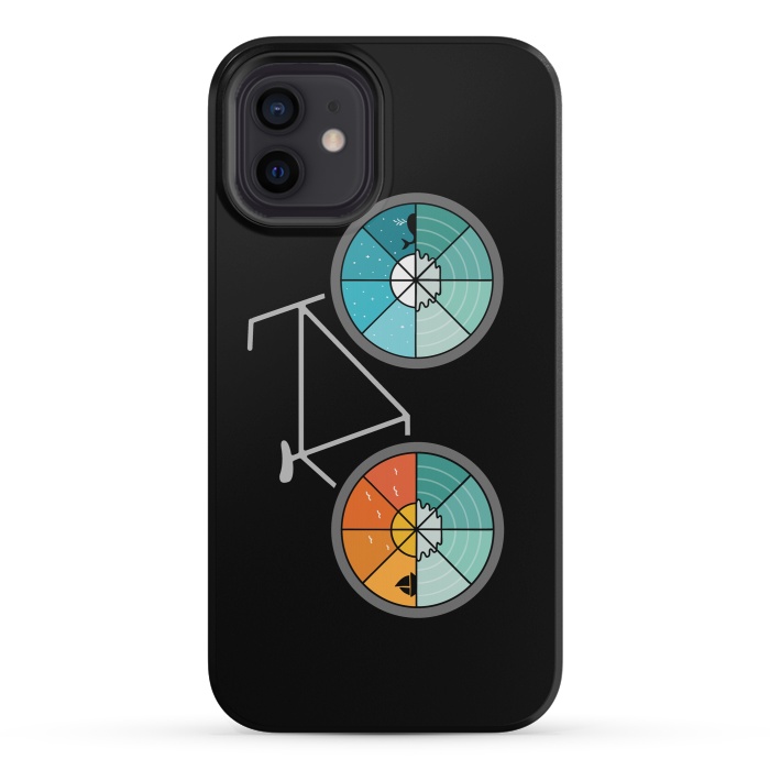 iPhone 12 mini StrongFit Bicycle Landscape by Coffee Man