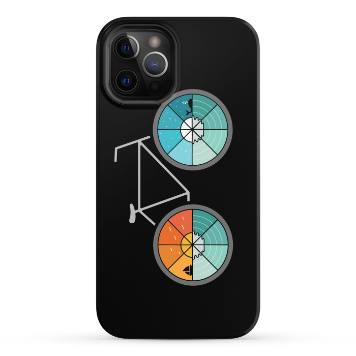 iPhone 12 Pro StrongFit Bicycle Landscape by Coffee Man