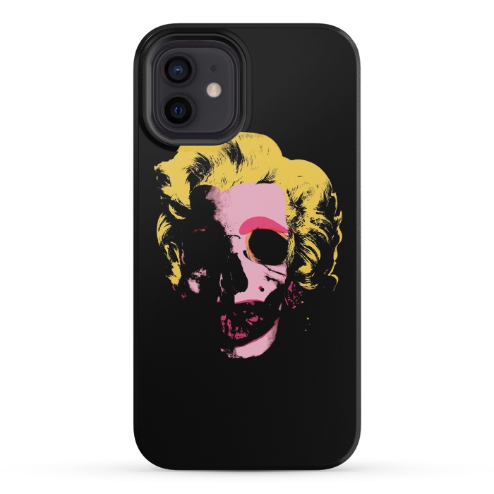 iPhone 12 mini StrongFit Marilyn Monroe Pop Art Skull by Alisterny