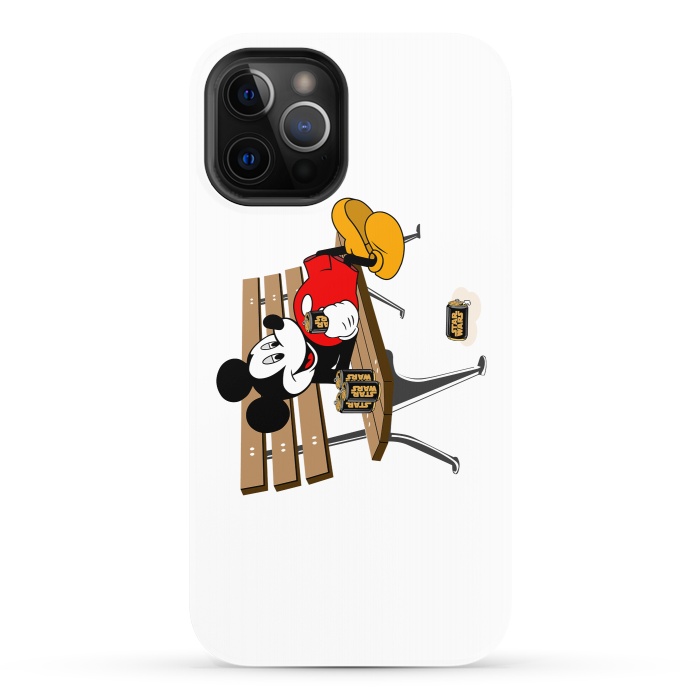 iPhone 12 Pro StrongFit Mickey Mouse Drinking Star Wars Beer by Alisterny