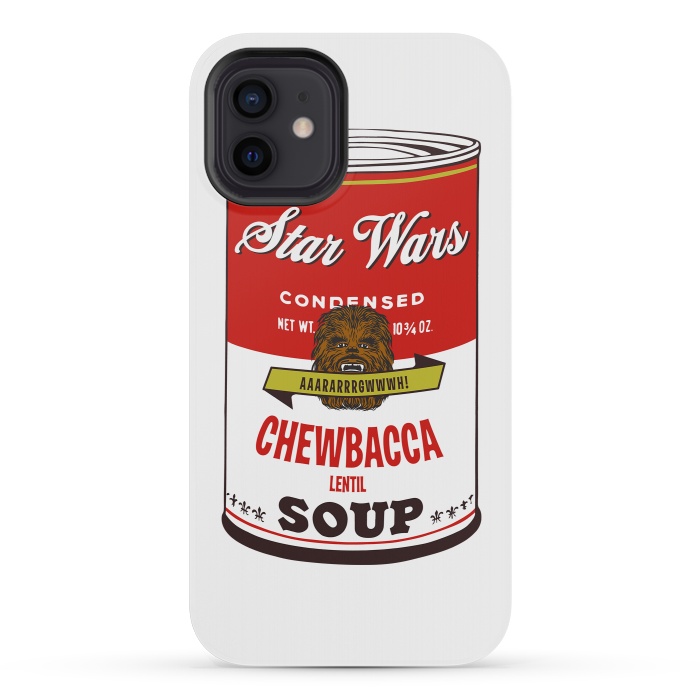 iPhone 12 mini StrongFit Star Wars Campbells Soup Chewbacca by Alisterny